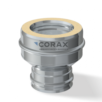 Дымоход CORAX INDUSTRY Адаптер Стартовый (430 0,5/430 0,5) D-110/200 модель 25936