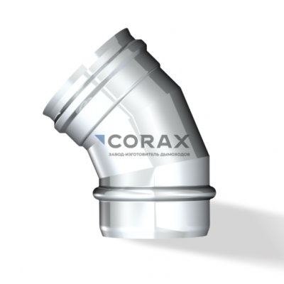 Дымоход CORAX INDUSTRY Отвод 135° (304 0,5) D-160 модель 24606