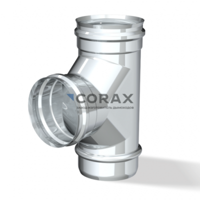 Дымоход CORAX INDUSTRY Тройник Д 90° (430 0,5) D-130 модель 25754