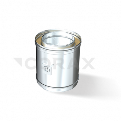 Дымоход CORAX INDUSTRY Шибер сэндвич (304 0,8/430 0,5) D-250/350 модель 25530