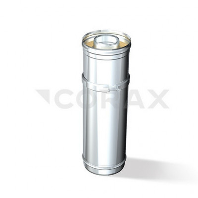 Дымоход CORAX INDUSTRY Труба телескоп сэндвич L 550-750 (304 0,8/430 0,5) D-150/210 модель 25584