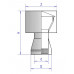 Дефлектор 2Д стального сэндвич дымохода «Феникс» - 150 мм модель 22734