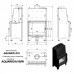 Каминная топка Kratki с водяным контуром AQUARIO A 18 PW W модель 2958