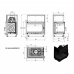 Каминная топка Kratki Oliwia L BS Deco модель 2893
