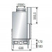 Каминная топка H 1600 SIMPLE FACE WS BLACK (Axis) модель 29075