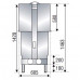 Каминная топка H 1600 DOUBLE FACE XXL WS BLACK RT BG2 (Axis) модель 29029