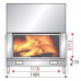 Каминная топка H 1400 SIMPLE FACE WS BLACK BG2 (Axis) модель 29057