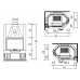 Облицовка NIZZA + топка TEKNO 2N SX (EdilKamin) модель 29148