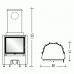 Каминная топка THERMOFIRE GUILLOTINA (EdilKamin) модель 28422
