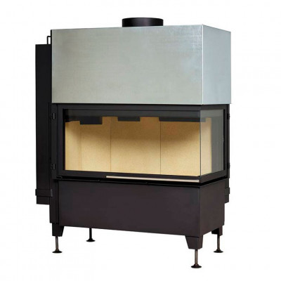Каминная топка RADIANTE 550/20/45-89.44 H, чёрная рамка, правая (Hark) модель 28992