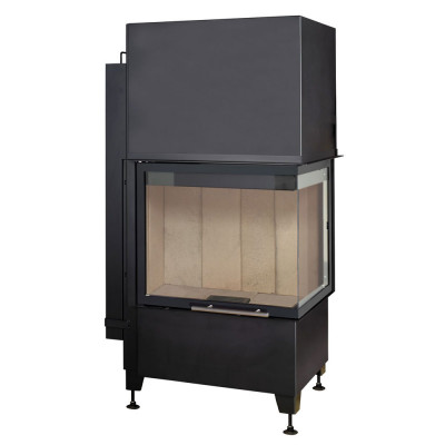 Каминная топка RADIANTE 550/20/57-66.44 H ECOPLUS, чёрная рамка, правая (Hark) модель 28996