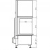 Каминная топка RADIANTE 550/20/57-66.44 H ECOPLUS, чёрная рамка, правая (Hark) модель 28996