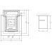 Облицовка 1/168.0 V2, Nero Assoluto + топка RADIANTE 550/30 LH (Hark) модель 29908