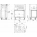 Каминная топка DEFRO HOME PORTAL ME BP G, 12кВт, 840/629/493мм модель 28098