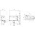 Каминная топка Defro HOME INTRA ME BL/BP G SLIM, 8кВт, 850/478/352мм модель 28109