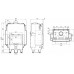 Каминная топка Defro HOME RIVA SM G SHORT, 16кВт, 777/483мм модель 28156