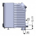 Каминная топка SK1002 + боковое стекло (Keddy) модель 29617