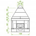 Каминная топка PATIO 116 R (Palazzetti) модель 29574