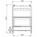 Каминная топка ECOMONOBLOCCO WT 16:9F N12 O2RING (Palazzetti) модель 29300