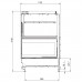 Каминная топка ECOMONOBLOCCO WT 86L N13 (Palazzetti) модель 29371