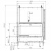Каминная топка ECOMONOBLOCCO WT 16:9B V13 (Palazzetti) модель 29728