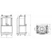 Облицовка KENT RH + топка ECOMONOBLOCCO S78 3D (Palazzetti) модель 29797