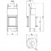 Каминная топка ECOMONOBLOCCO 45 BIFACCIALE (Palazzetti) модель 29032
