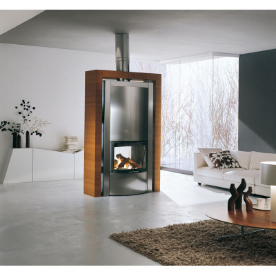 Облицовка DALLAS + топка ECOMONOBLOCCO 66 BIFACCIALE SX (Palazzetti) модель 29889
