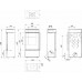 Печь-камин Defro HOME CUBE mini, 6,6кВт, черная сталь модель 28158