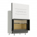 Каминная топка Warmhaus FLAT 100/57h с футеровкой светлый шамот модель 28236